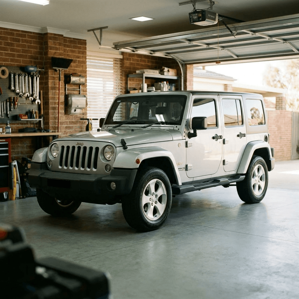 Tinted car windows on a clean modern vehicle outside